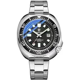 Наручний годинник чоловічий Hemsut Aqua Сріблястий (3506)