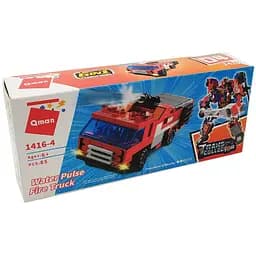 Детский конструктор Qman 1416 транспорт Water Pulse Fire Truck