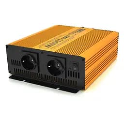 Инвертор напряжения 24/220V Mexxsun MXSPSW 1000W с правильной синусоидой, 2 Shuko, клемные провода - мініатюра 1