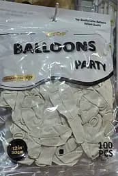 Надувні повітряні кулі HTOP 100 шт Party Balloons 30 см Товари для оформлення Дня народження Святкова атрибутика Слонова кістка - мініатюра 3