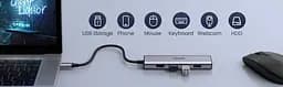 Мультипортовий адаптер - хаб Ugreen 6-in-1 Usb-C Hub Premium (60383) - мініатюра 3