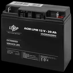 Акумулятор Logicpower AGM LPM 12V-20 Ah (LP4163) - мініатюра 2