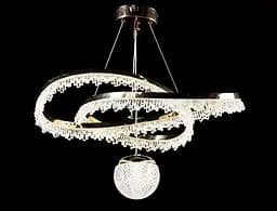 Люстра світлодіодна Splendid Ray L150/2 LED, 2 лампи, регульована висота 40-120 см, золота та біла, сучасний стиль для дому - мініатюра 4