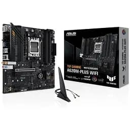 Материнська плата Asus AM5 TUF Gaming A620-PLUS WIFI, A620, 4xDDR5, Int.Video (CPU), 4xSATA3, 2xM.2, 1xPCI-E 4.0 x16, 2xPCI-E 3.0 x1, Real, Bluetooth 5.3, 4xUSB3.2/6xUSB2.0, HDMI/2xDP, MicroATX - мініатюра 2