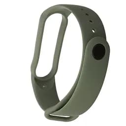 Силіконовий ремінець для фітнес браслетів Xiaomi Mi Band 3/4, Silicone, khaki, зі зручною застібкою, на фітнес трекер та смарт годинник, ArmorStandart (ARM51838) - мініатюра 2