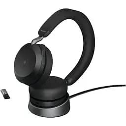 Навушники Jabra Evolve 2 75 Stereo USB-A with Charging Stand бездротові (27599-999-989)