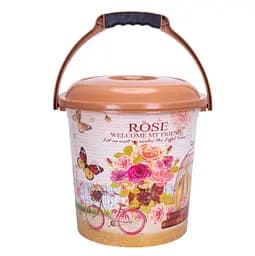 Ведро Violet House New Rose, 10 л, коричневый (0205 №3 NEW ROSE с/кр.10 л)