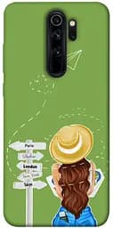 Чохол Demsky Travel girl для Xiaomi Redmi Note 8 Pro