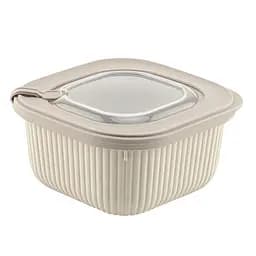 Контейнер пластиковый с крышкой Idea Home Line Box 1.1 л бежевый (00682 Bej)