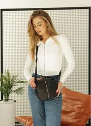 Сумка женская Sambag Bale черная 20 х 20 х 8 см (50223001a)