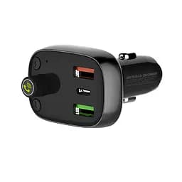 Адаптер автомобільний Ldnio with Bluetooth FM C704Q 2USB/1Type-C, PD/QC4.0, 36W - мініатюра 4