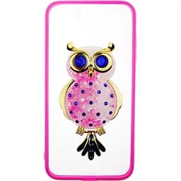 Чохол-накладка Toto TPU Case Decorative Stones IPhone 7 Plus/8 Plus Owl Pink