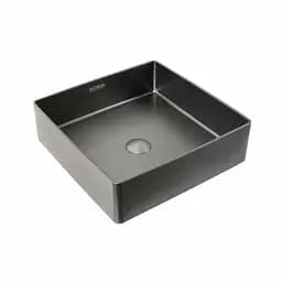 Умивальник Platinum Handmade PVD чорний 400x400 мм з нержавіючої сталі, Чорний