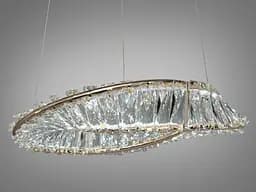 Люстра дизайнерська кристалічна Diasha 548/400G, 45W, золото, висота 95 см, діаметр 36 см, сучасний стиль для дому - мініатюра 3