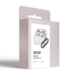 Чохол для навушників Apple AirPods 4, прозорий, Air, термополіуретан (TPU), протиударний, захист від подряпин, пилу і ударів, футляр з карабіном для кріплення, точні вирізи для доступу до роз"ємів, ArmorStandart (ARM82557) - мініатюра 3