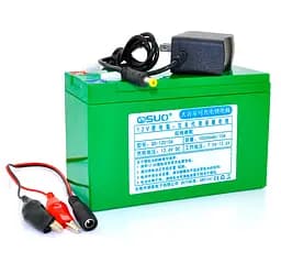 Аккумуляторная батарея литиевая QiSuo QS12010ACH 12V 10Ah Li-ion 18650 + зарядное 12.6В 1А