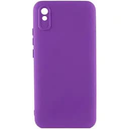 Чехол TPU Getman Liquid Silk Full Camera для Xiaomi Redmi 9A Фиолетовый / Purple