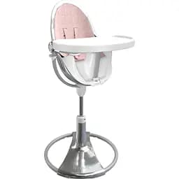 Стульчик для кормления Bloom Fresco Silver/Blush pink (E10535-S\U10543-P)