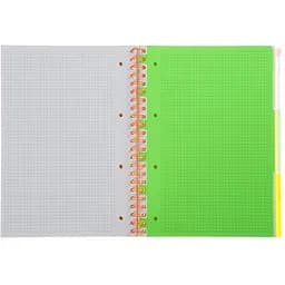 Зошит на пружині Buromax Neon А4 (210x297) 120 аркушів 3 PVC помаранчевий (BM.24349911-11) - мініатюра 6