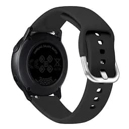 Силіконовий ремінець Watchbands чорний для Samsung Galaxy Watch Active - розмір L (WB0021NORMALBLACKA) - мініатюра 2