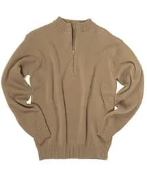 Светр тактичний Mil-Tec SWISS Coyote SWEATER WITH ZIPPER 10809505 - S