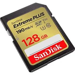 Карта пам'яті SanDisk 128GB SDXC class 10 UHS-I U3 4K Extreme Plus (SDSDXWA-128G-GNCIN) - мініатюра 2