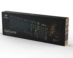 Клавіатура ігрова механічна Aula Mechanical S-2022 Black keycaps KRGD Blue switch - мініатюра 8