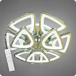 Люстра світлодіодна 517 Light 3color з пультом 232Вт Хром (01516) - мініатюра 2