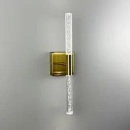 Бра у латунному корпусі із скляними пличками 40 см Арт. WB 221/2 S AB Line F