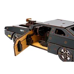 Дерев'яний 3D конструктор Fast Furious PuzzleOk Puz-62519 125 деталей чорний  - мініатюра 4