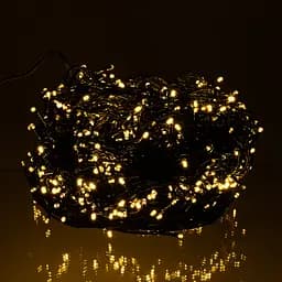 Новогодняя гирлянда Рождественская фея GarlandoPro 100 м 1000 LED черный провод Желтый CF1000L100MBY