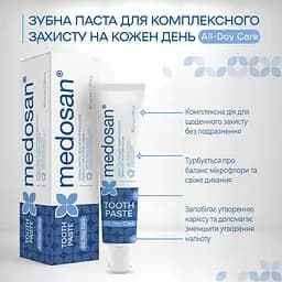 Зубна паста Medosan All-Day Care для комплексного захисту 40 мл - мініатюра 4