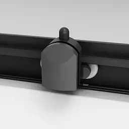 Душова кабіна Am.Pm Gem Square Slide 90x90 см без піддону black W90UG-403-090BT, Чорний, прозорий, чорний - мініатюра 7