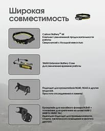 Налобний ліхтар Nitecore NU45 із датчиком наближення USB Type-C 1700лм (11 режимів) - мініатюра 6
