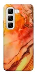 Чехол Demsky Красный коралл мрамор для Infinix Hot 50 4G