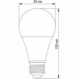 LED лампа Titanum A65 15W E27 4100K (TLA6515274) - мініатюра 3