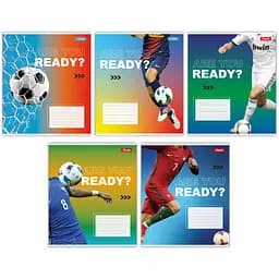 Зошити учнівські 36 аркушів клітинка 1B Are you ready, 15 шт. в упаковці