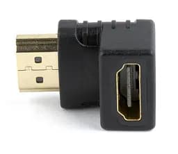 Адаптер Cablexpert HDMI - HDMI (M/F), кут 90 градусів, чорний пакет (A-HDMI90-FML) - мініатюра 3