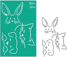 Трафарет многоразовый самоклеящийся №2816 Элементы и надписи 13х20см серия Kids Rosa TALENT