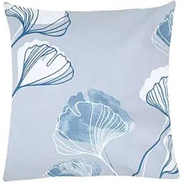 Наволочка Home Line Гінко Білоба бязь 70х70 см сіро-блакитна (165364)