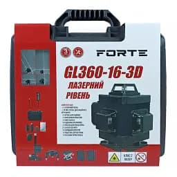 Лазерний нівелір Forte GL360-16-3D (131173) - мініатюра 6