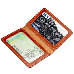 Шкіряна обкладинка на водійські документи SHVIGEL 10х7 см acs0015110 - мініатюра 3