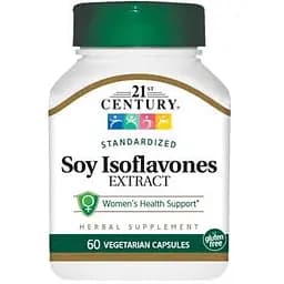 Натуральная добавка 21st Century Soy Isoflavones Extract, 60 вегакапсул
