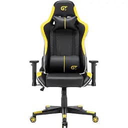 Геймерское кресло GT Racer черное с желтым (X-2528 Black/Yellow)