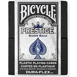 Карти United States Playing Card Company Карти гральні Bicycle Prestige 100% Plastic Dura-Flex (blue)