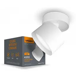 Світильник Videx під лампу GX53 поворотний Білий VL-SPF18B-W