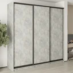Шкаф-купе трехдверный MebelStar Комбо BG 3ДСП 240x60x240 см Бетон (MBS-9504)