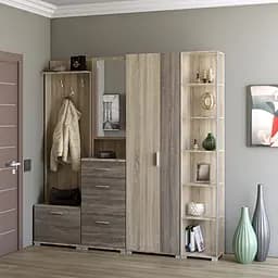 Передпокій Еверест Бриз-4 з шафою ШП-2 (4 елементи) сонома/трюфель (EVR-2659)