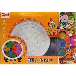 Набір для творчості Bambi Гіпсова розмальовка Дім тарілка 11.5 см на підставці KG8125-3  