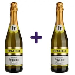 Напій винний Fratelli Fragolino Bianco білий напівсолодкий 6-6.9% (2 шт. х 0.75 л)
